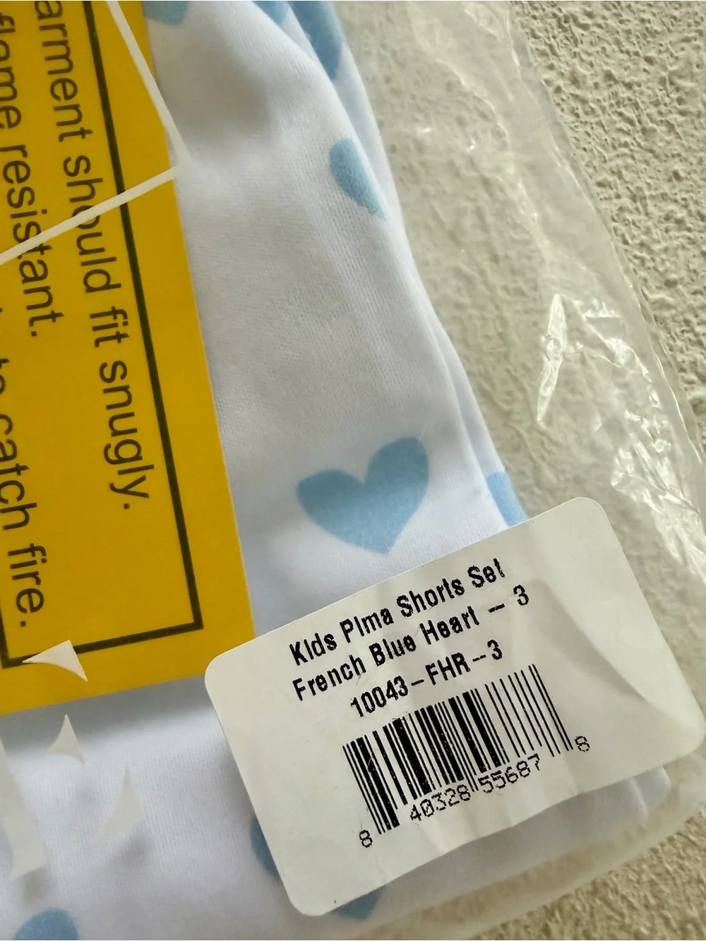 L.L.Bean Blue Heart Kids Pajama Top - Blue
